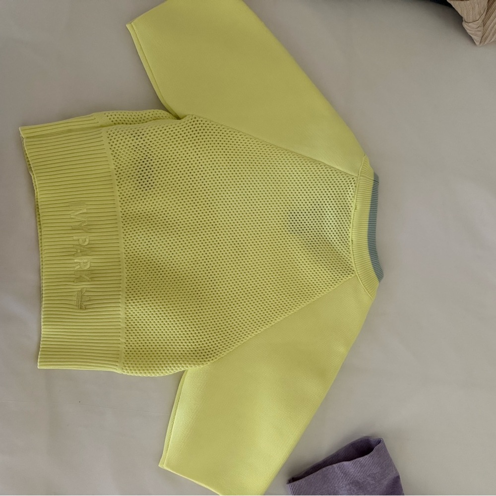 Ivy park x adidas yellow mesh top - Picture 3 of 4